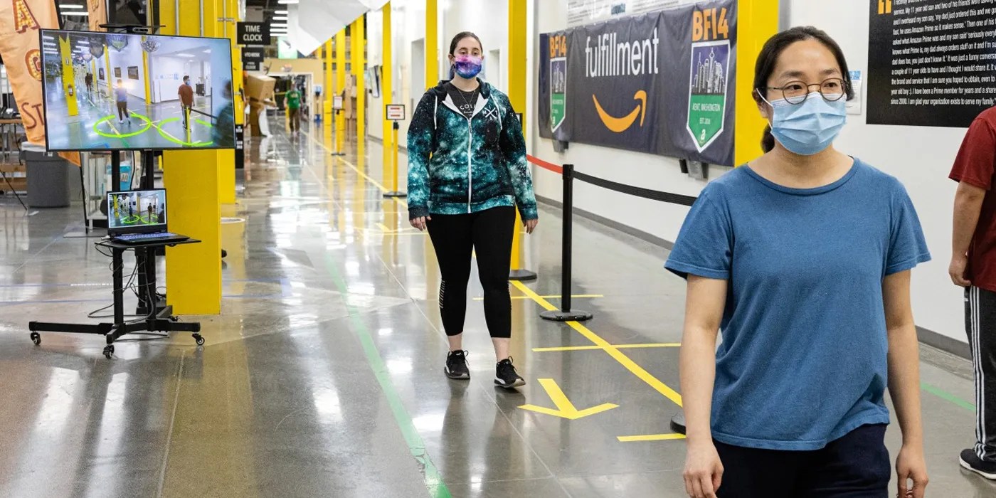 Amazon's AI Distance Assistants Help Enforce Employee Social Distancing