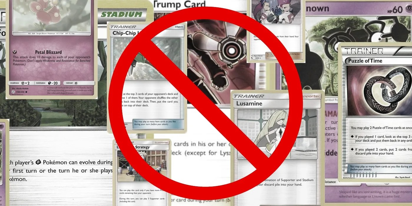 Every Banned Pokémon Card (& Why It Happened) Screen Rant