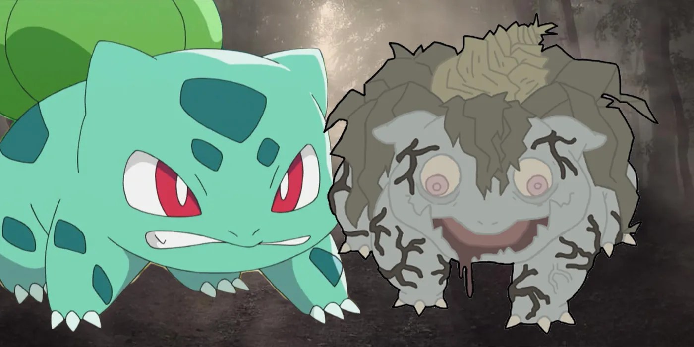 Pokémon's Bulbasaur Reimagined As a GhostType Is Terrifying