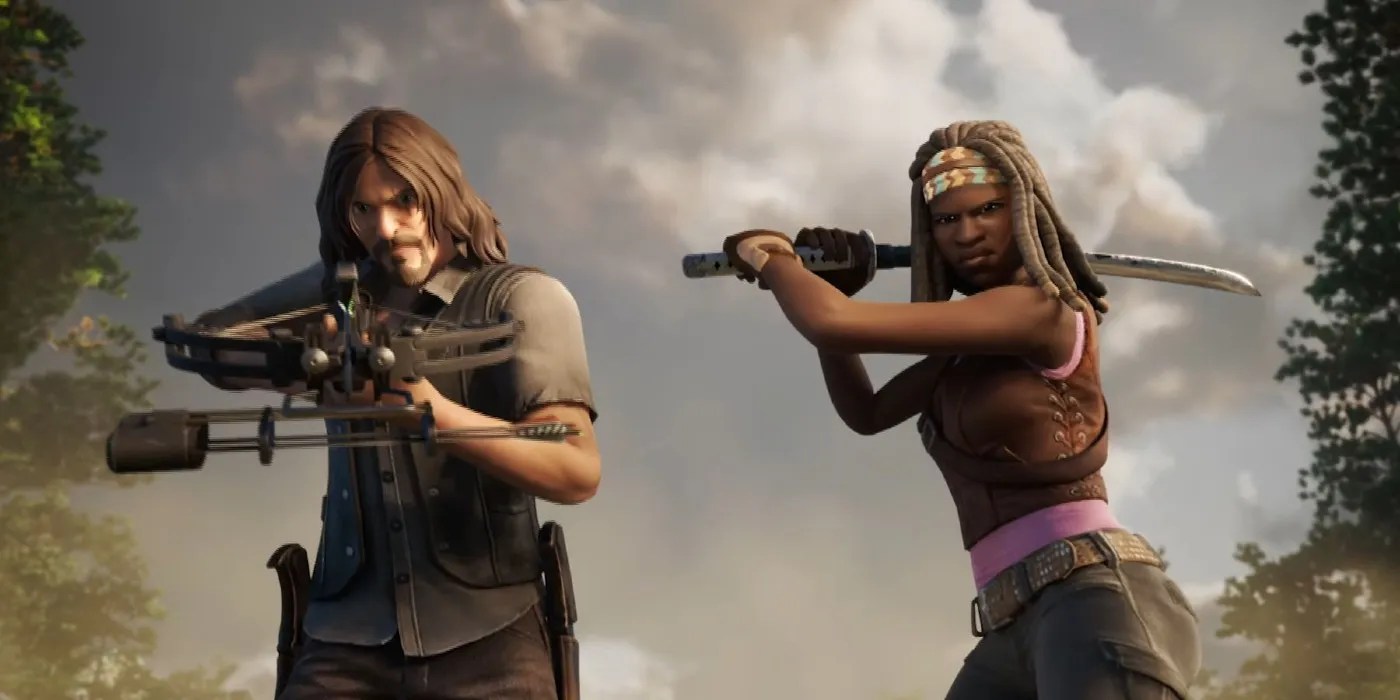 The Walking Dead's Daryl & Michonne Playable In Fortnite Next Week