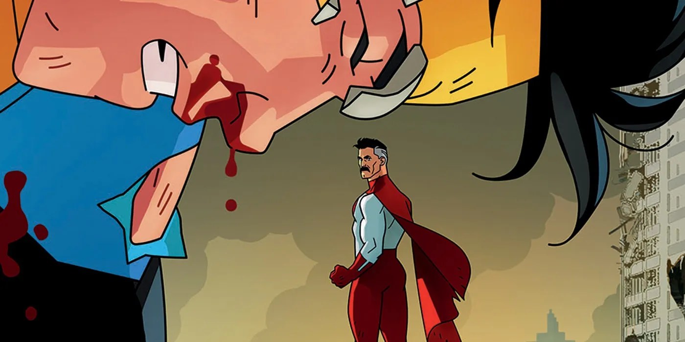 Invincible Poster Shows A Bloody Mark Facing Off Against OmniMan
