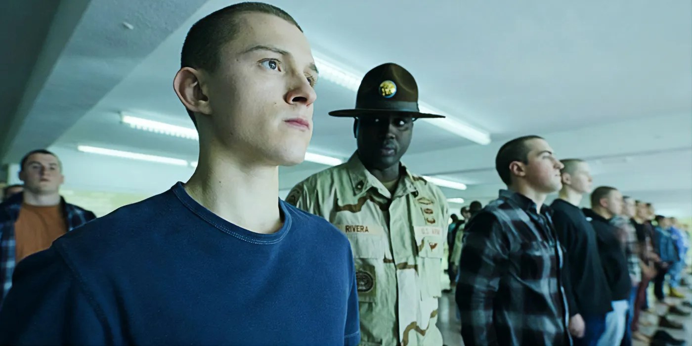 New Cherry Image Shows Tom Holland In Basic Training