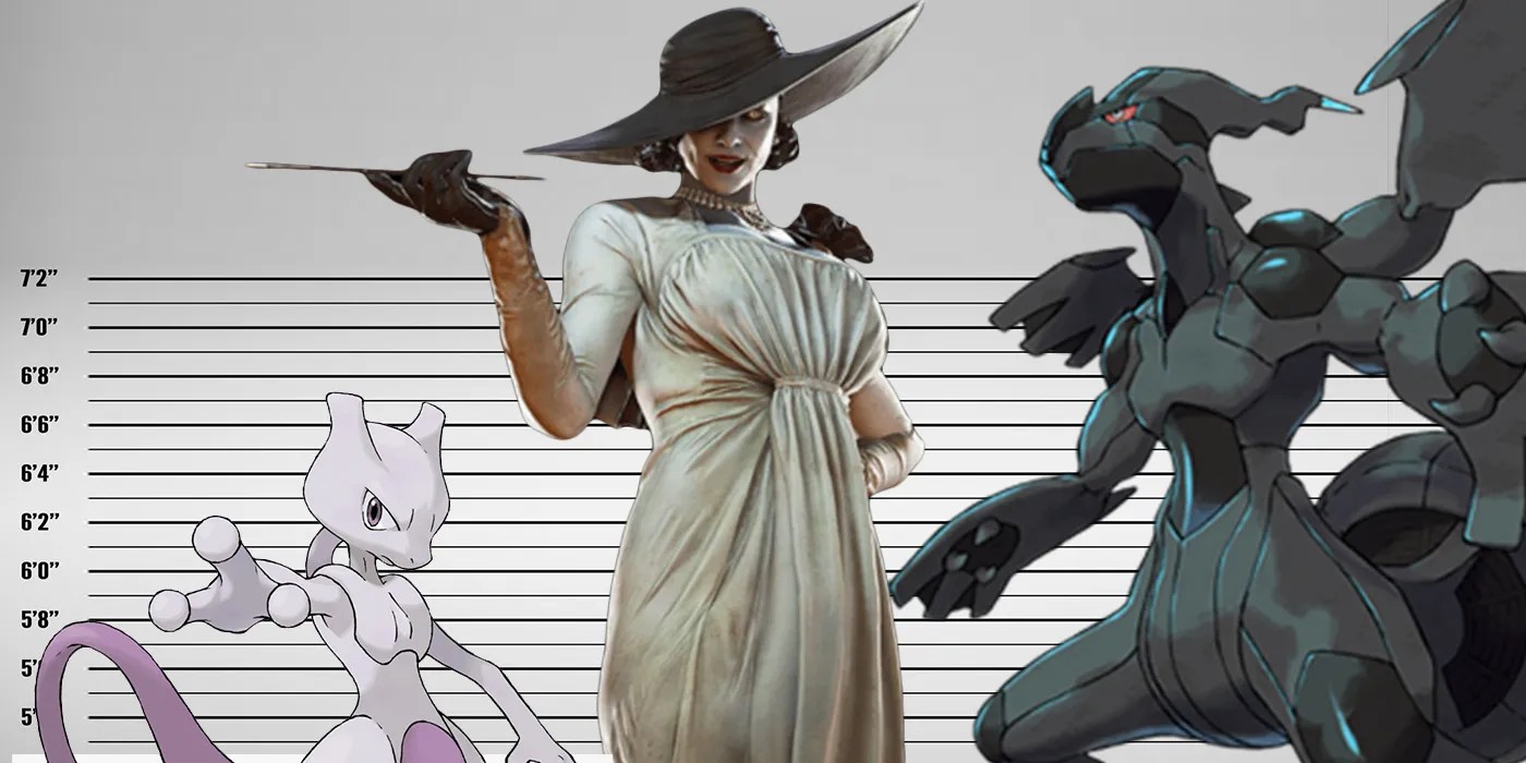 Resident Evil Village Lady Dimitrescu Height Compared To Legendary Pokémon