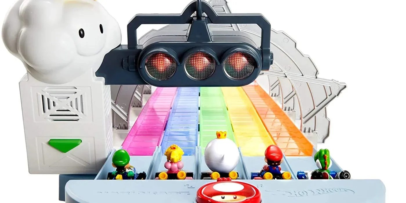 Mario Kart's Rainbow Road Comes To Life With Hot Wheels Track