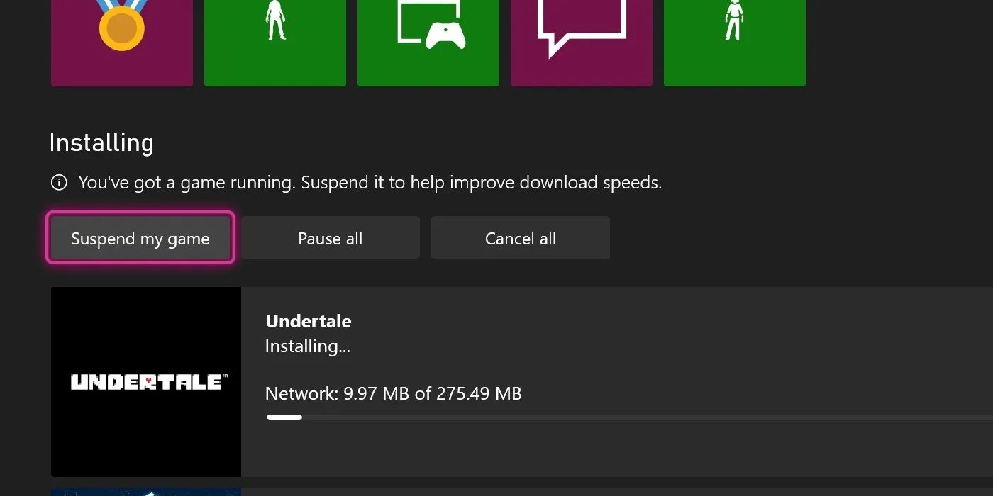 Xbox Game Download Speeds Increased With Suspend Feature