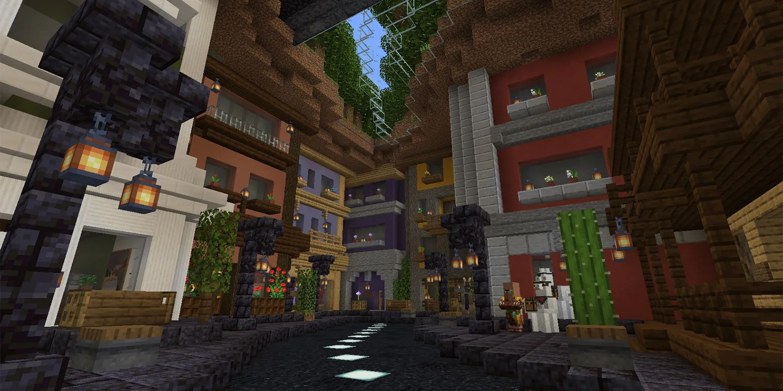 Minecraft Ravine Hides a Small City In Super Creative Player Build