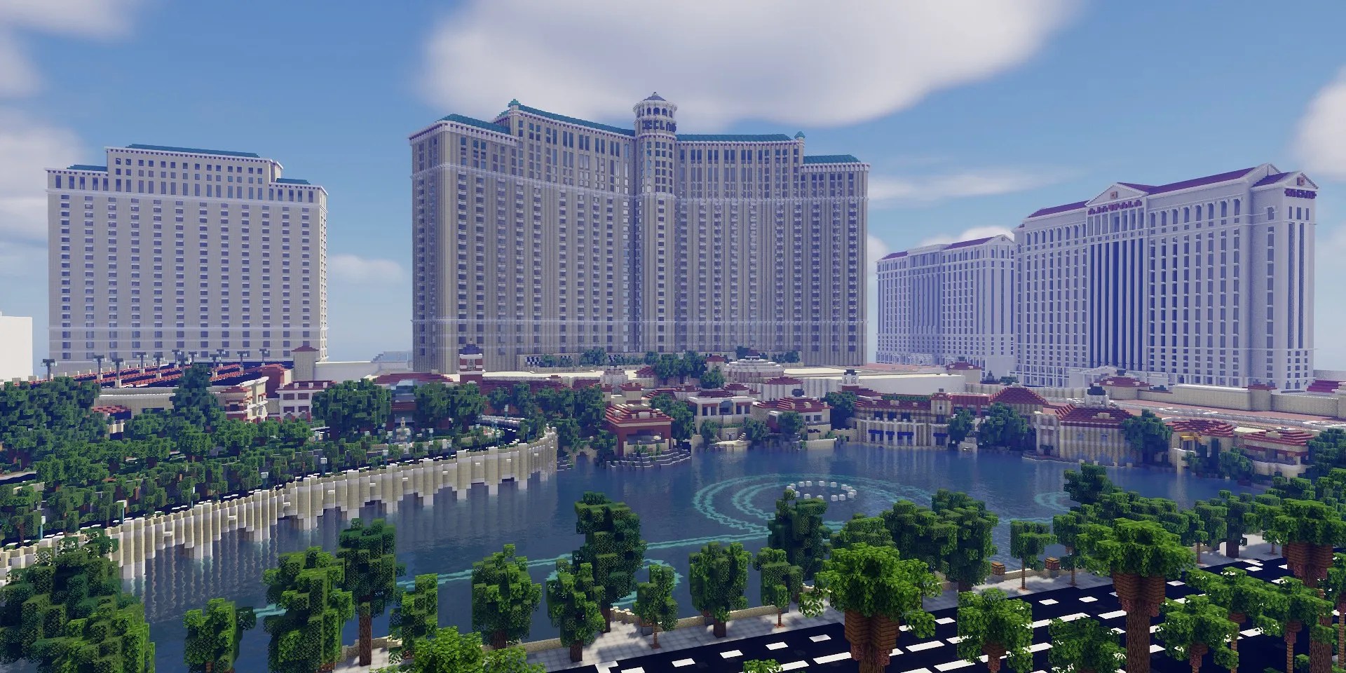 Las Vegas Minecraft Build Is Beautiful Even In An