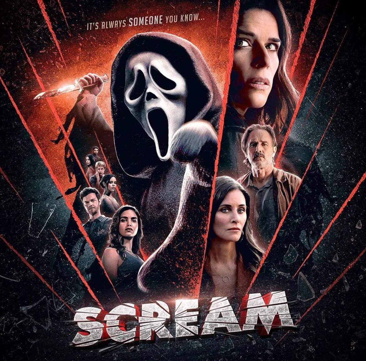 Ghostface Looms Over New & Classic Characters In Scream Poster