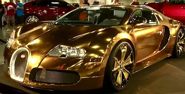 Flo Rida wraps his Bugatti Veyron in gold Stuff.co.nz