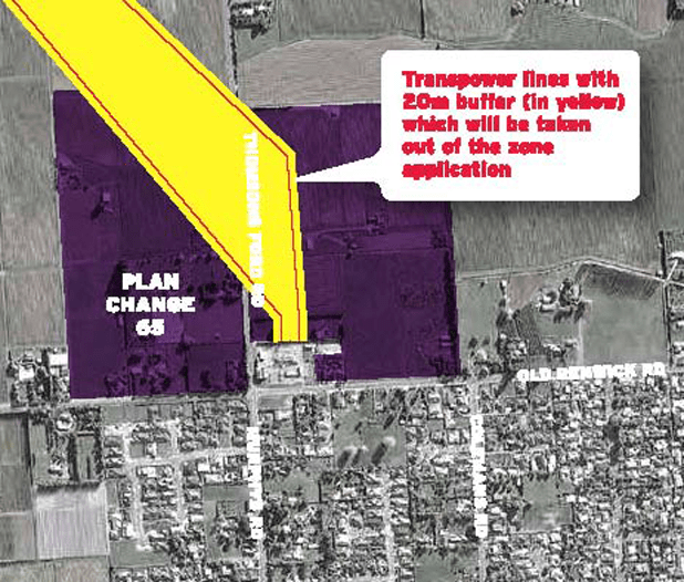 Rezoned land cut by national grid Stuff.co.nz