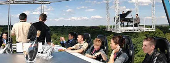 Dinner In The Sky! Luxuary Dining High Above The Ground!