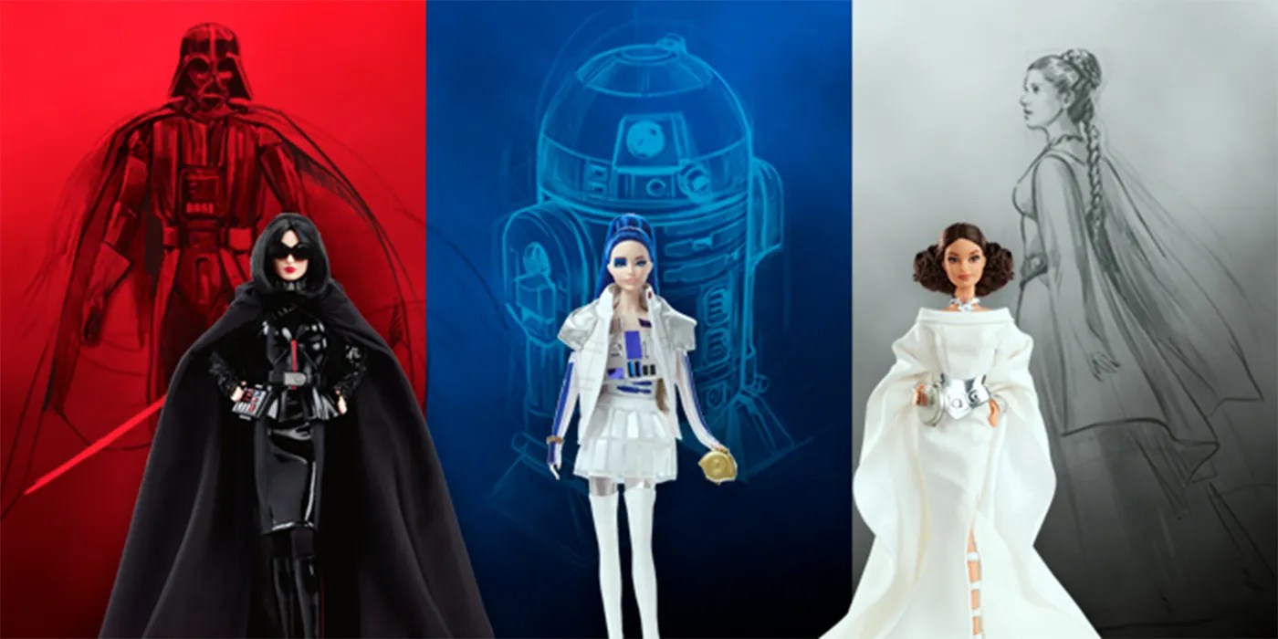 Sexy Darth Vader Revealed in Mattel Star Wars x Barbie Collection
