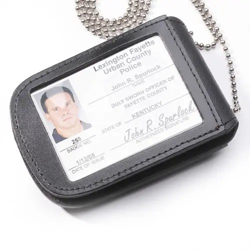 Perfect Fit Recessed Neck Badge and ID Holder with 30" Chain