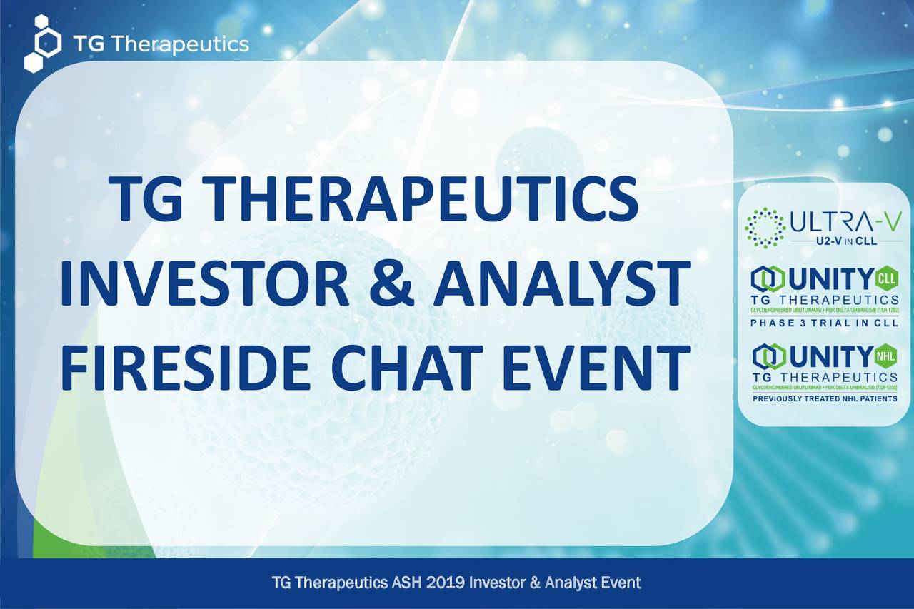 TG Therapeutics (TGTX) Investor Presentation Slideshow (NASDAQTGTX) Seeking Alpha