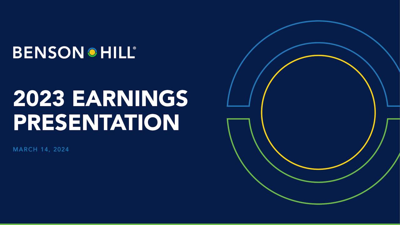 Benson Hill, Inc. 2023 Q4 Results Earnings Call Presentation (NYSE