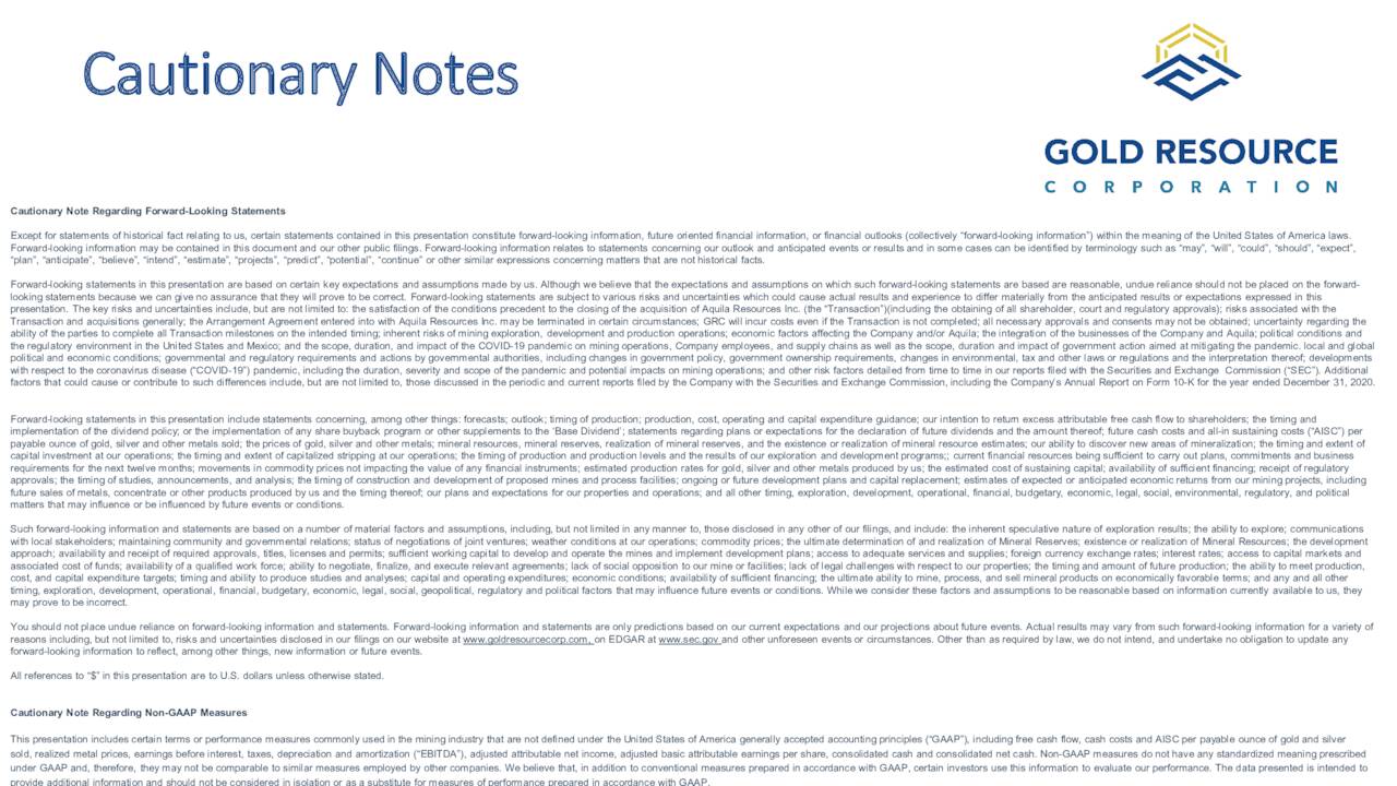 Gold Resource Corporation 2022 Q1 Results Earnings Call