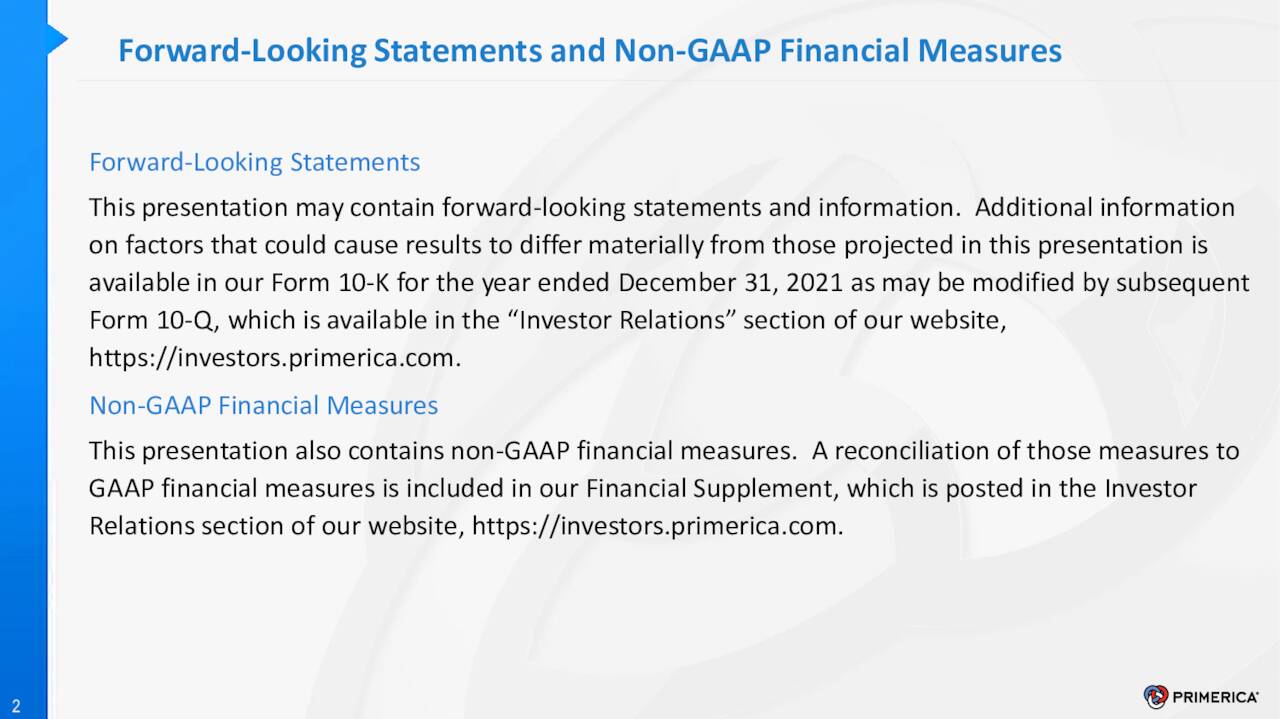 Primerica, Inc. 2022 Q2 Results Earnings Call Presentation (NYSE