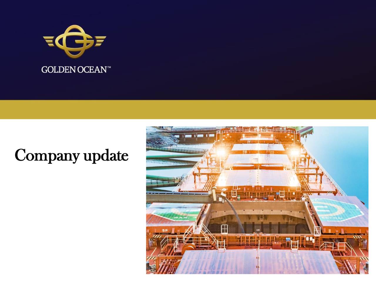 Golden Ocean Group Limited 2017 Q3 Results Earnings Call Slides