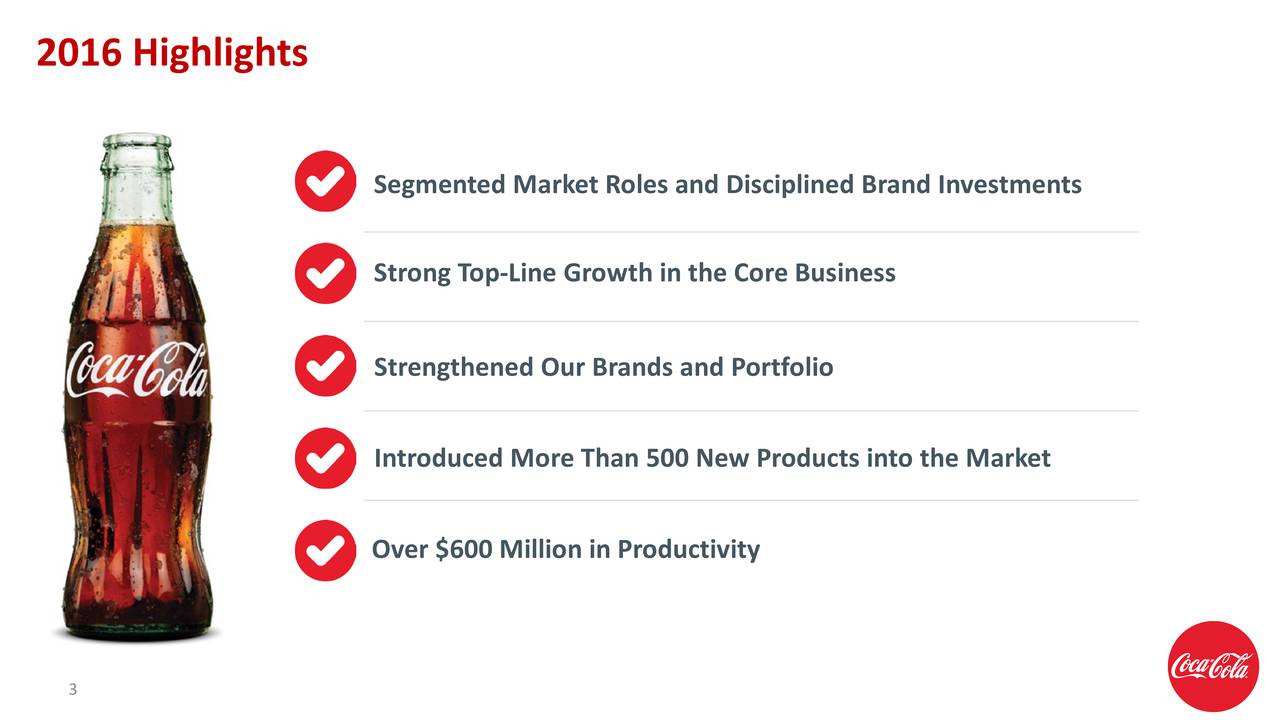The CocaCola Company 2016 Q4 Results Earnings Call Slides (NYSEKO