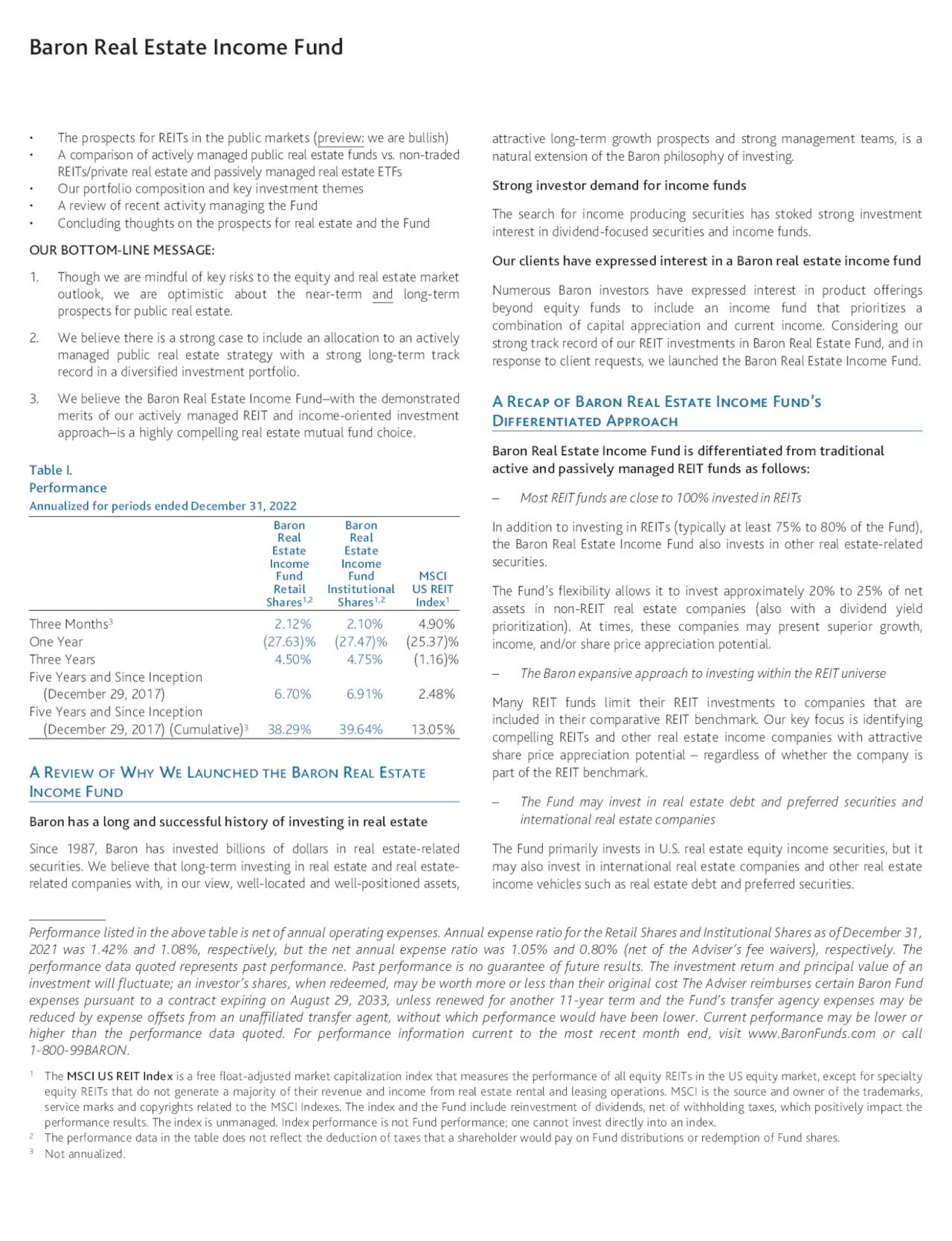 Baron Real Estate Fund Q4 2022 Quarterly Letter Seeking Alpha