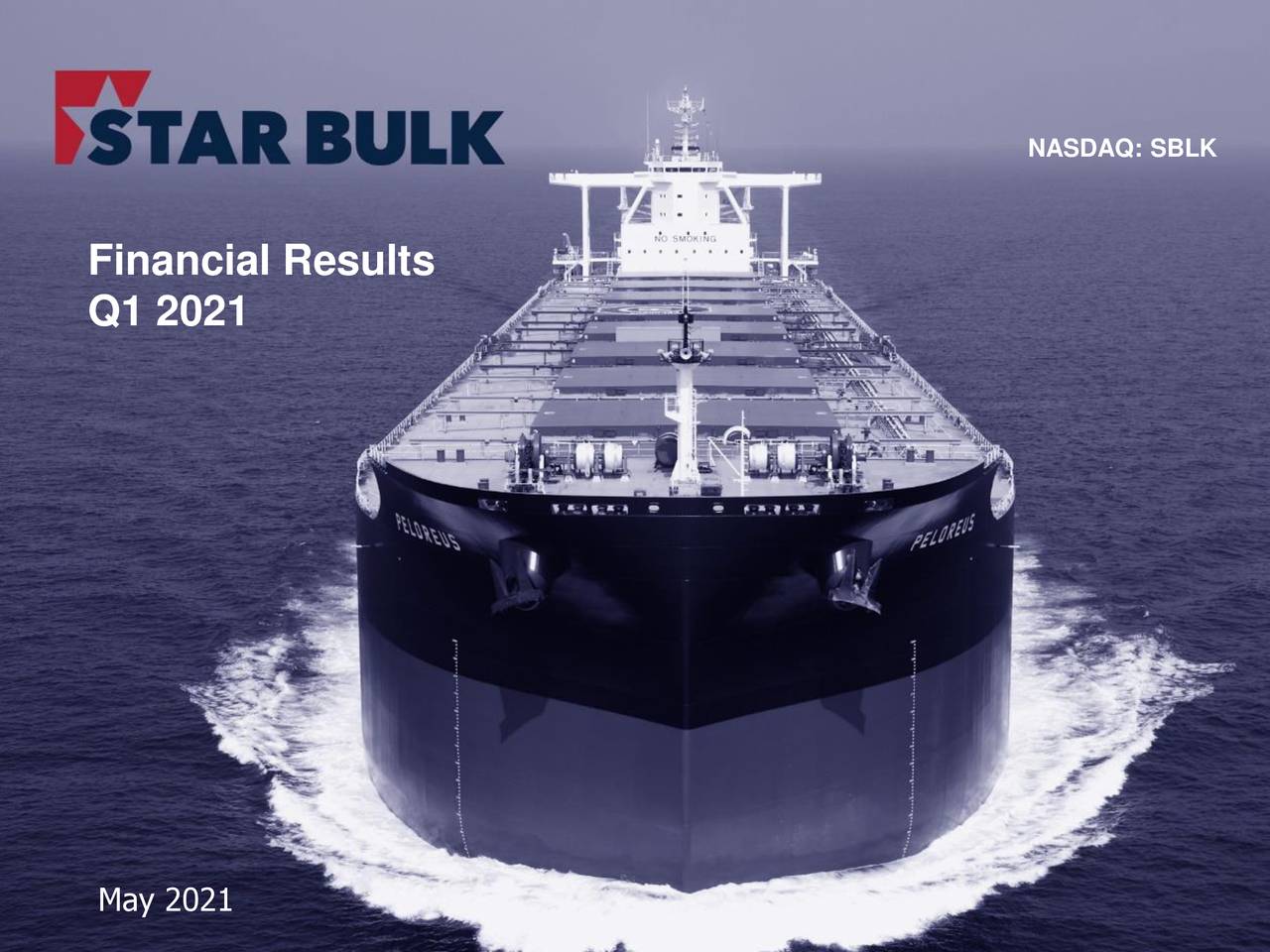 Star Bulk Carriers Corp. 2021 Q1 Results Earnings Call Presentation