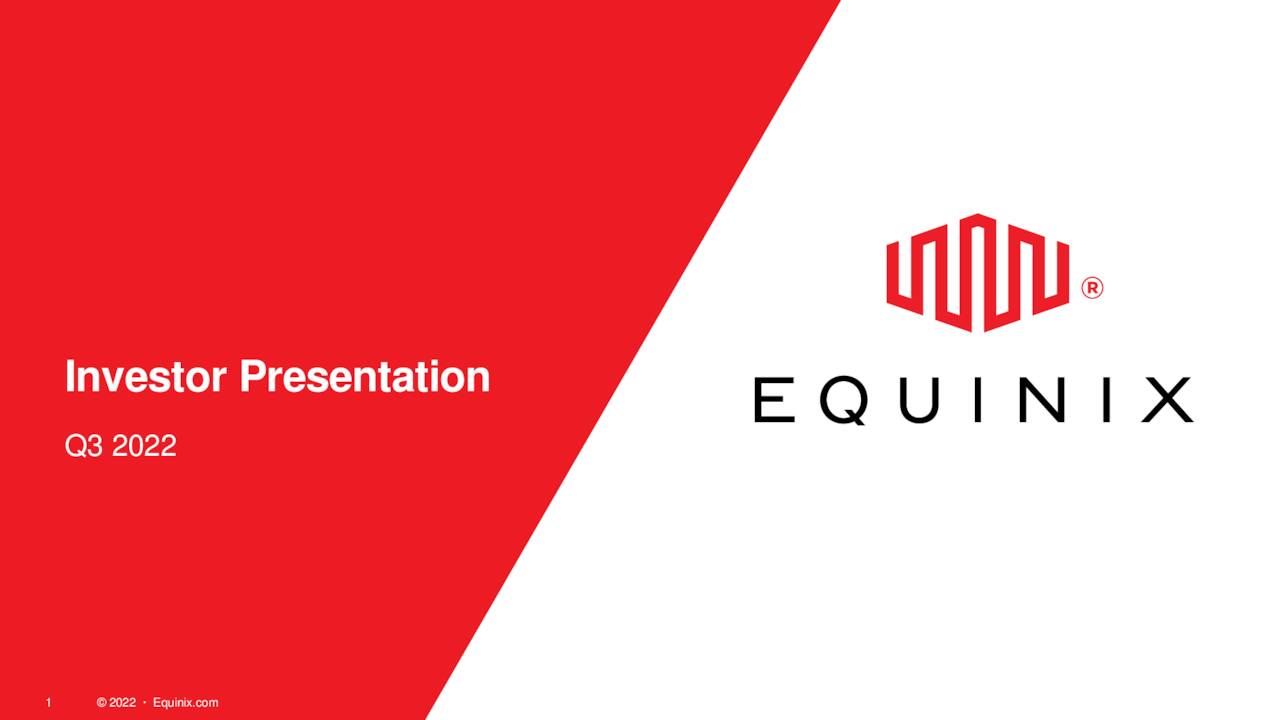 Equinix (EQIX) Investor Presentation Slideshow (NASDAQEQIX