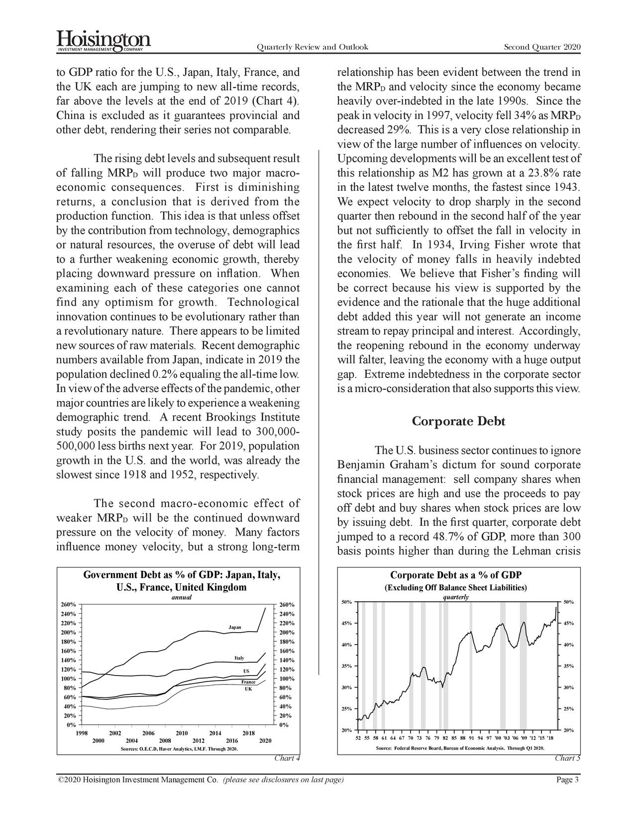 Hoisington Investment Management Q2 2020 Investor Letter Seeking Alpha