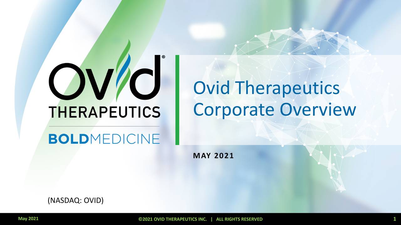 Ovid Therapeutics (OVID) Investor Presentation Slideshow (NASDAQOVID