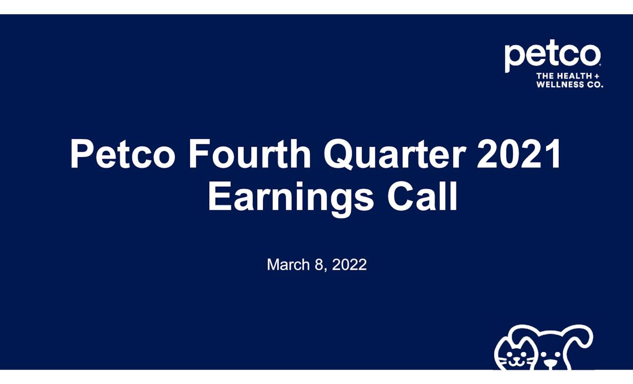 Petco Health and Wellness Company, Inc. 2021 Q4 Results Earnings
