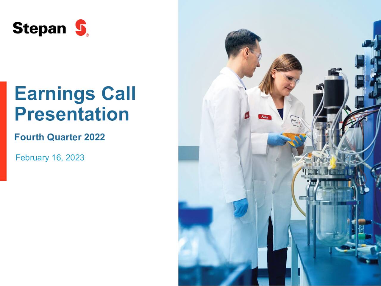 Stepan Company 2022 Q4 Results Earnings Call Presentation (NYSESCL) Seeking Alpha
