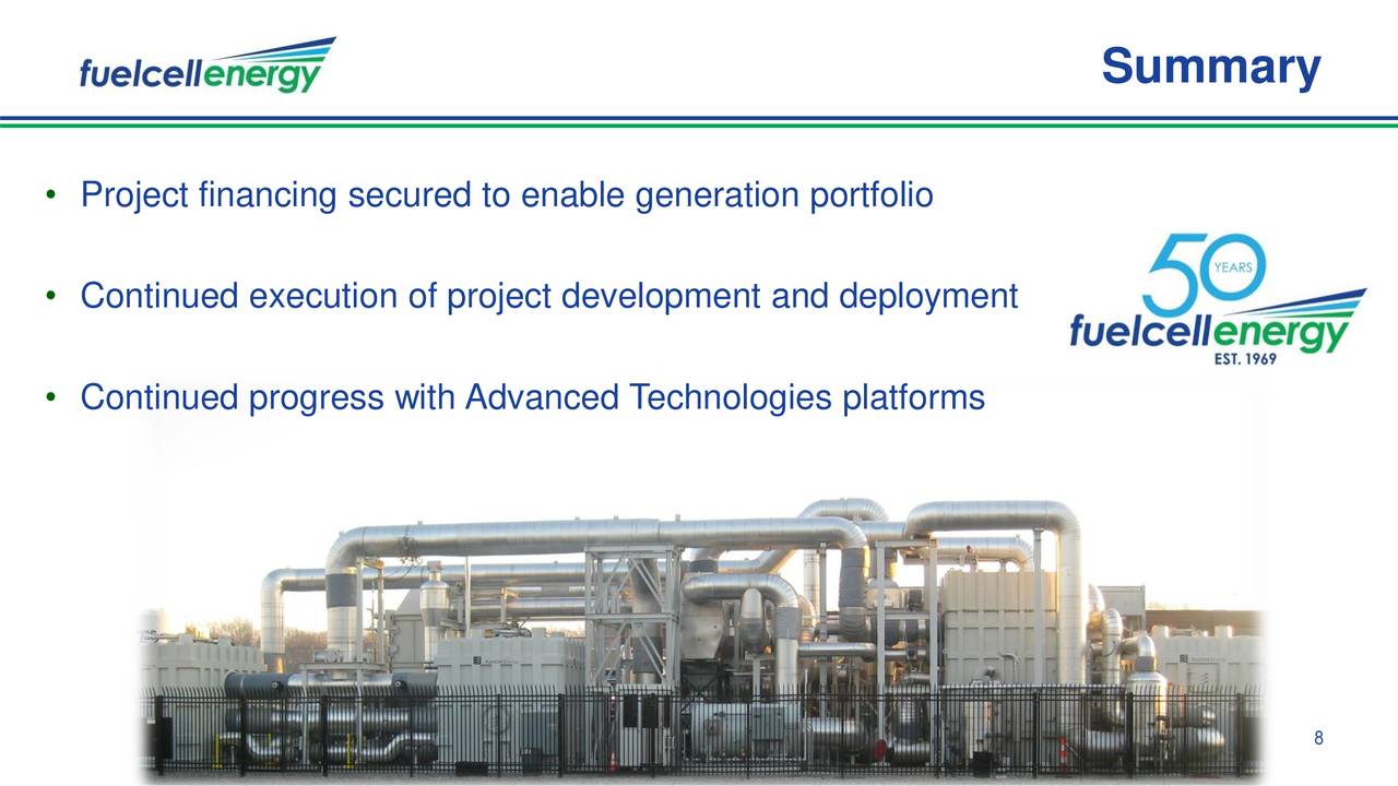 FuelCell Energy, Inc. 2019 Q1 Results Earnings Call Slides (NASDAQ