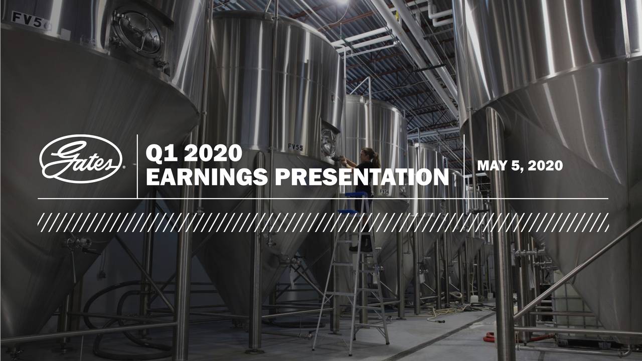 Gates Industrial Corporation plc 2020 Q1 Results Earnings Call Presentation (NYSEGTES