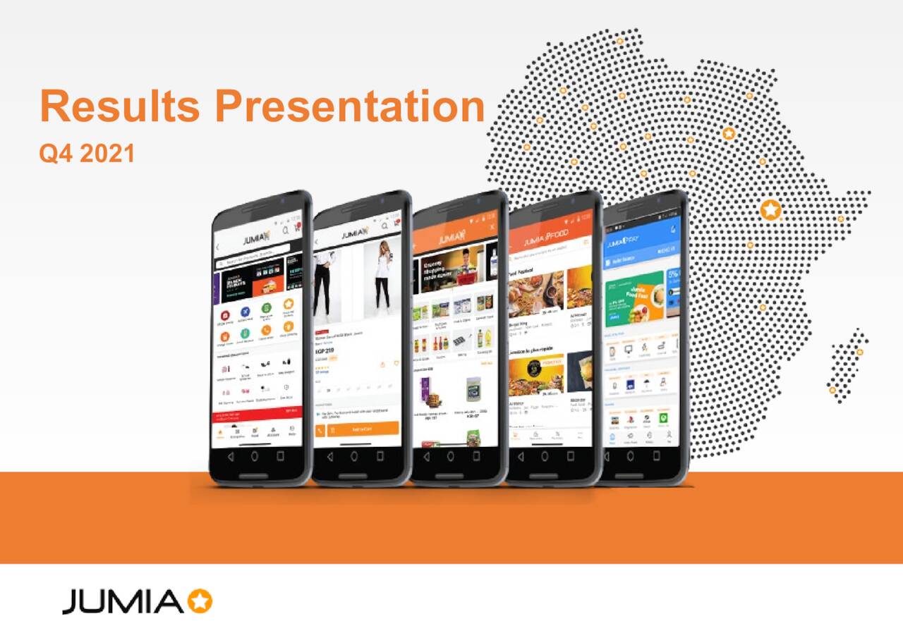 Jumia Technologies AG 2021 Q4 Results Earnings Call Presentation