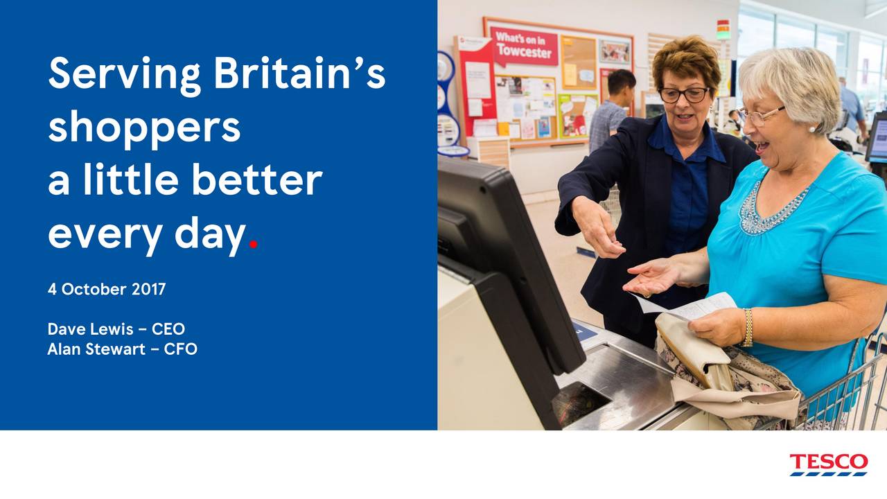 Tesco PLC ADR 2017 Q2 Results Earnings Call Slides (OTCMKTSTSCDY
