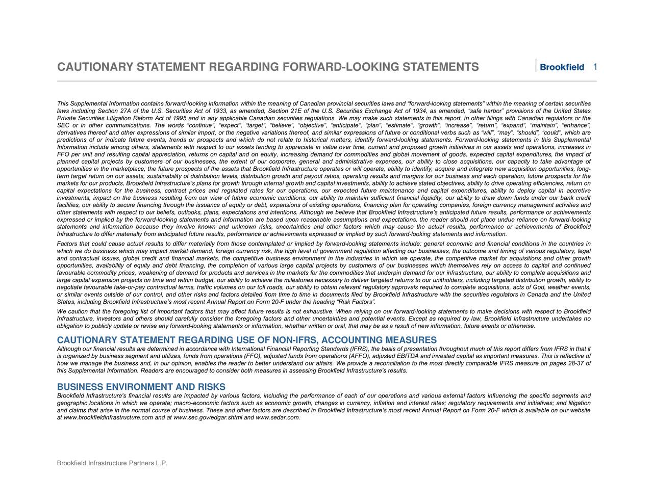 Brookfield Infrastructure Partners L.P. 2016 Q3 Results Earnings Call Slides (NYSEBIP
