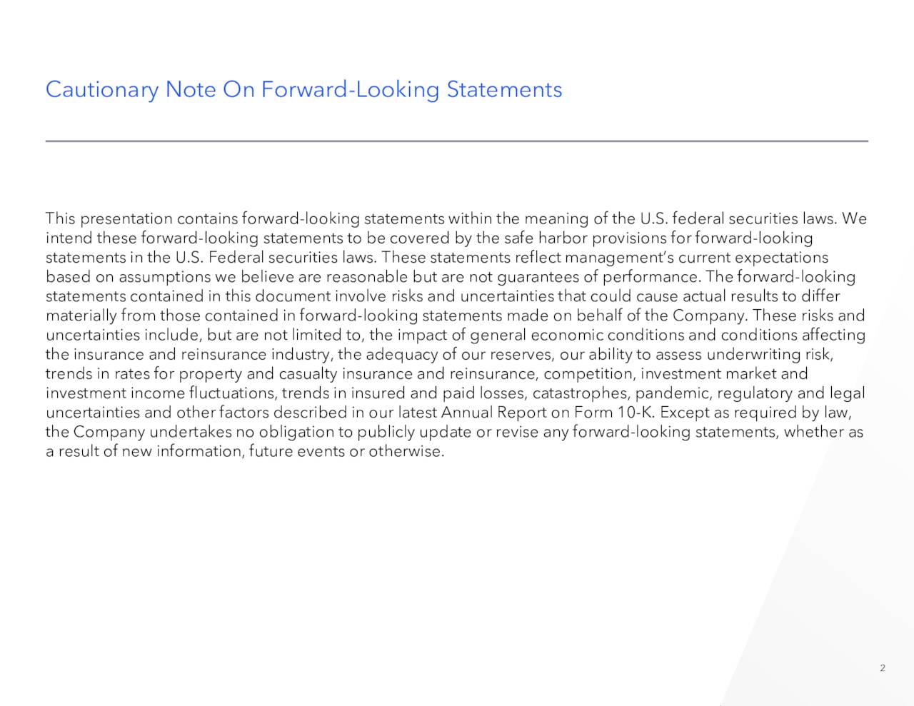 Everest Group, Ltd. 2023 Q2 Results Earnings Call Presentation