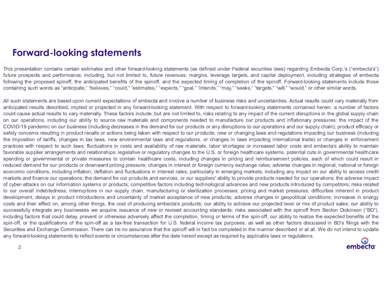 Becton, Dickinson and Company (BDX) Investor Presentation Slideshow