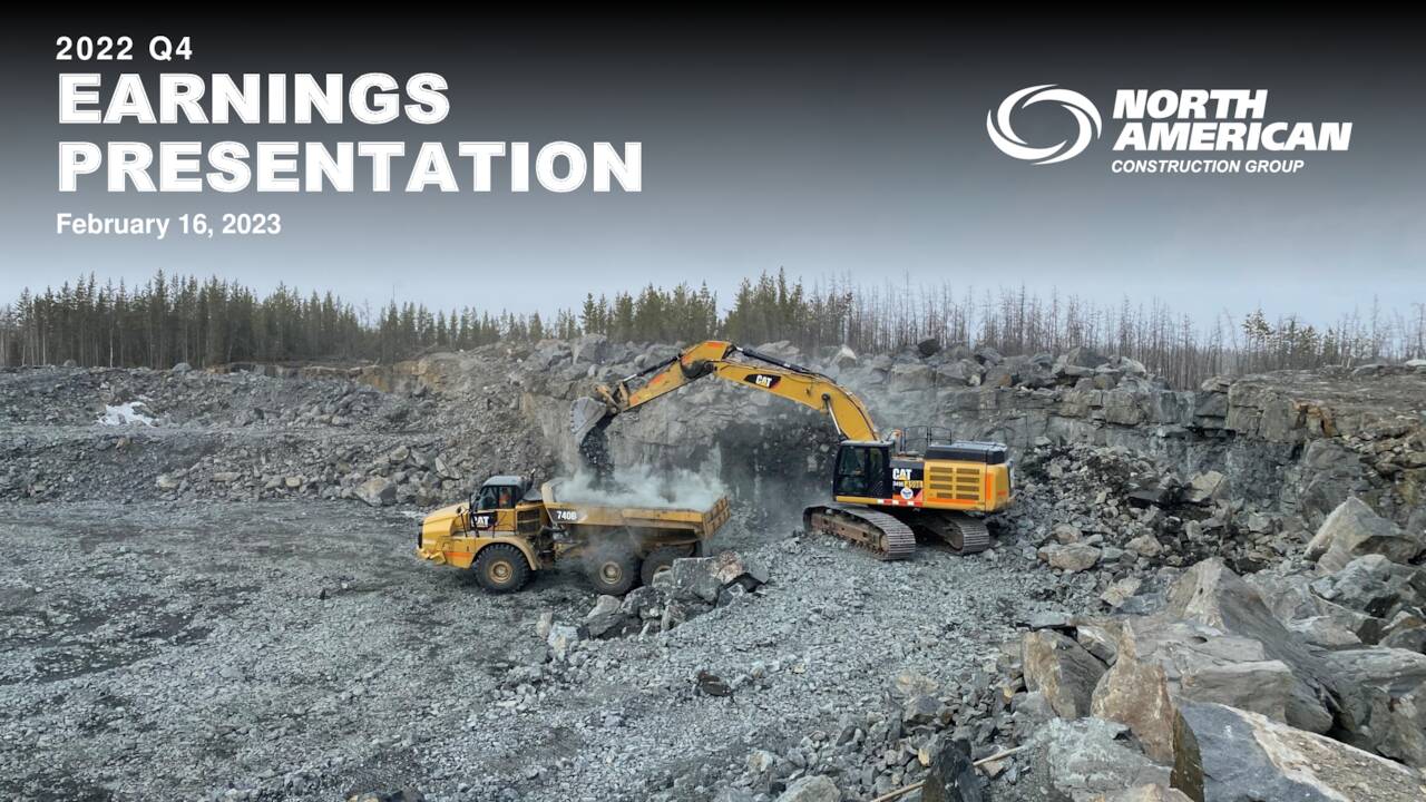 North American Construction Group Ltd. 2022 Q4 Results Earnings