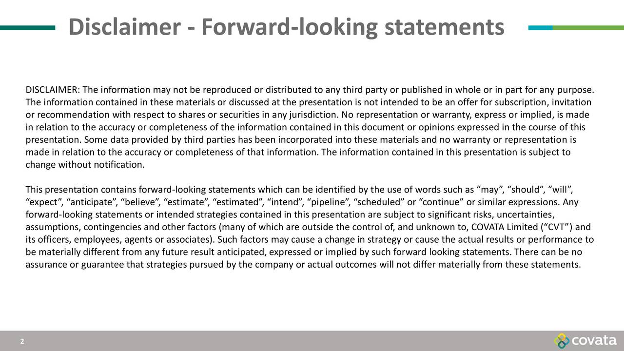 Covata (PMLDY) Investor Presentation Slideshow (OTCMKTSPMLDY