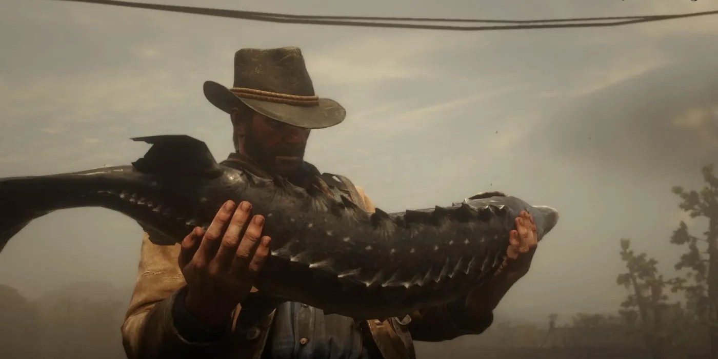 Red Dead Online Adds Fishing Challenge Screen Rant
