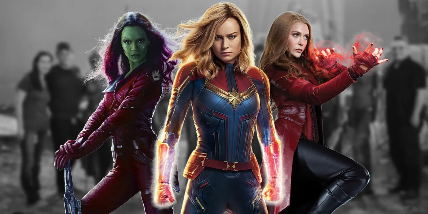 Female Avengers Assemble in Endgame BTS Image Screen Rant
