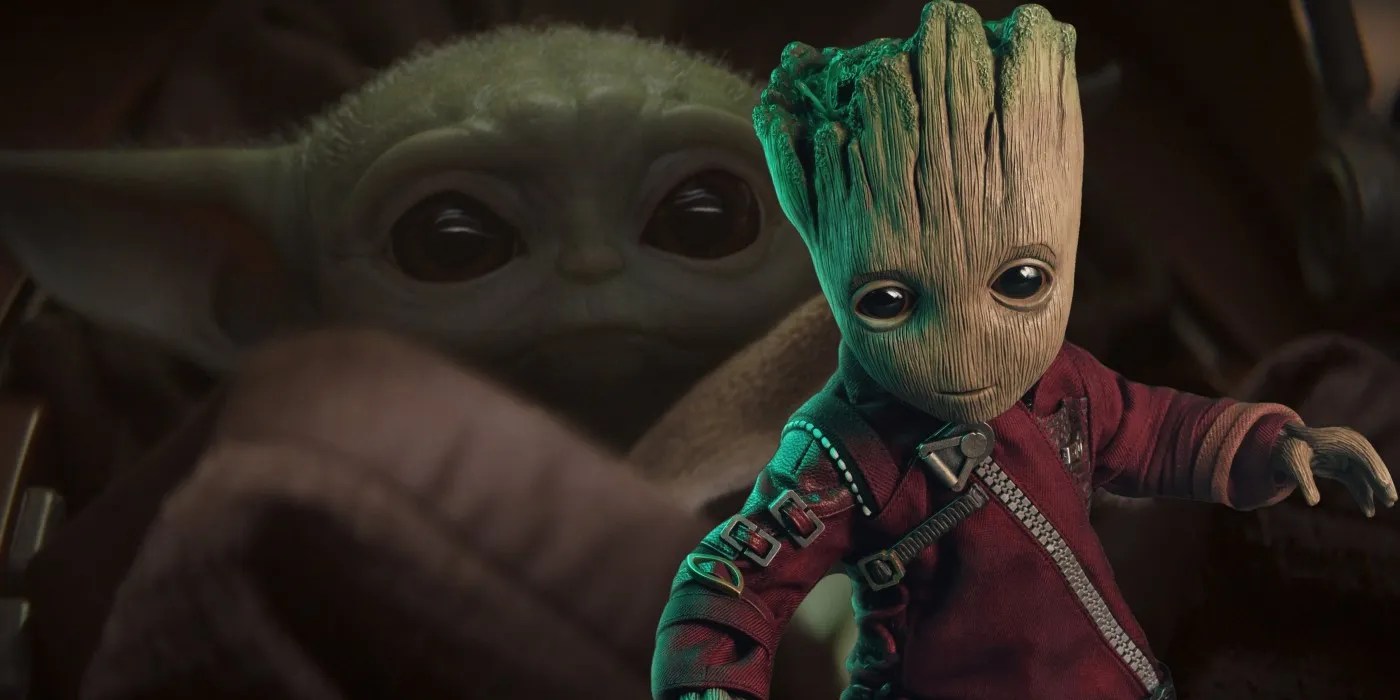 Mandalorian’s Baby Yoda Replaces Baby Groot In Star Wars Fan Art