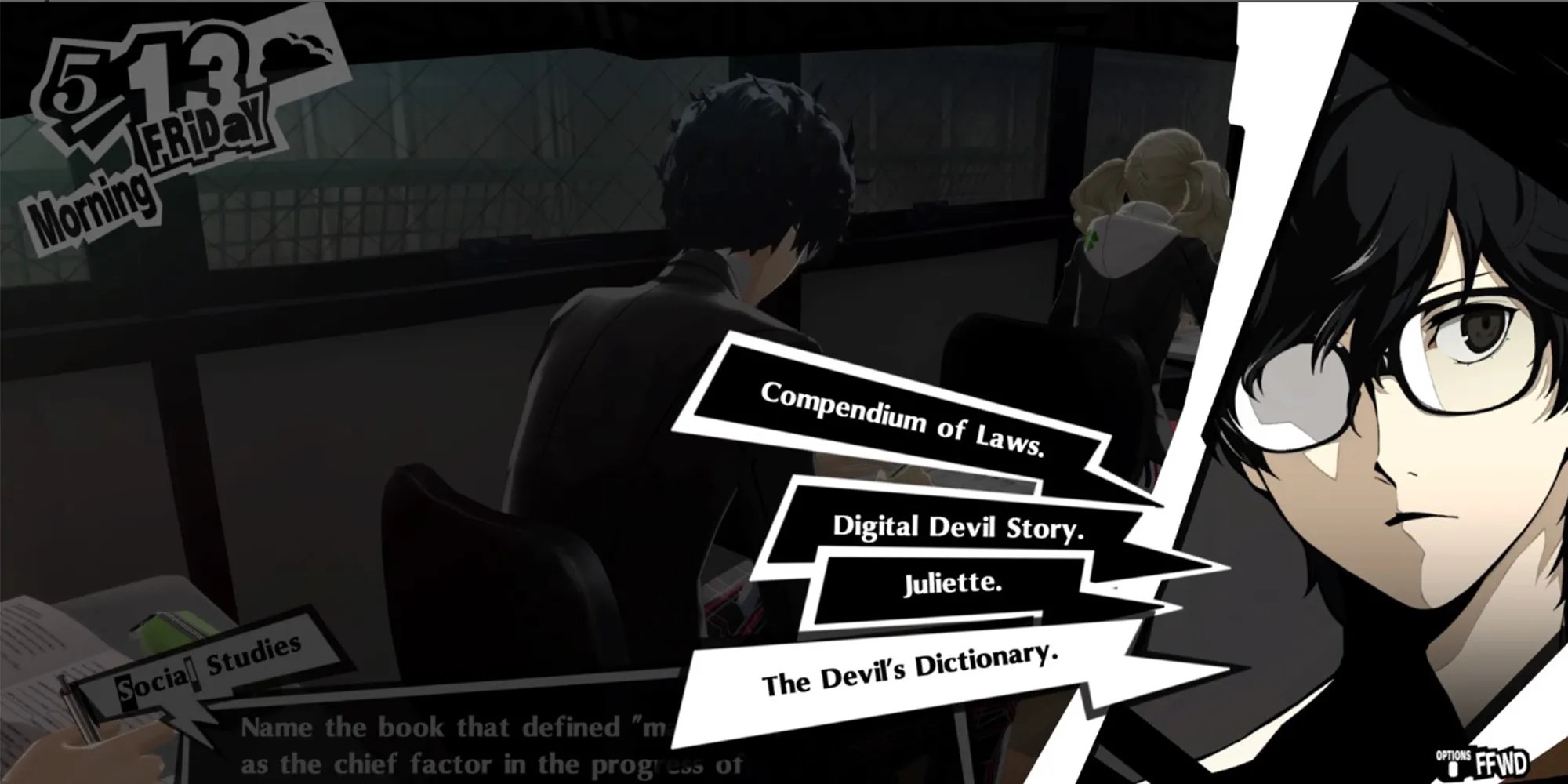 Classroom questions persona 5 royal