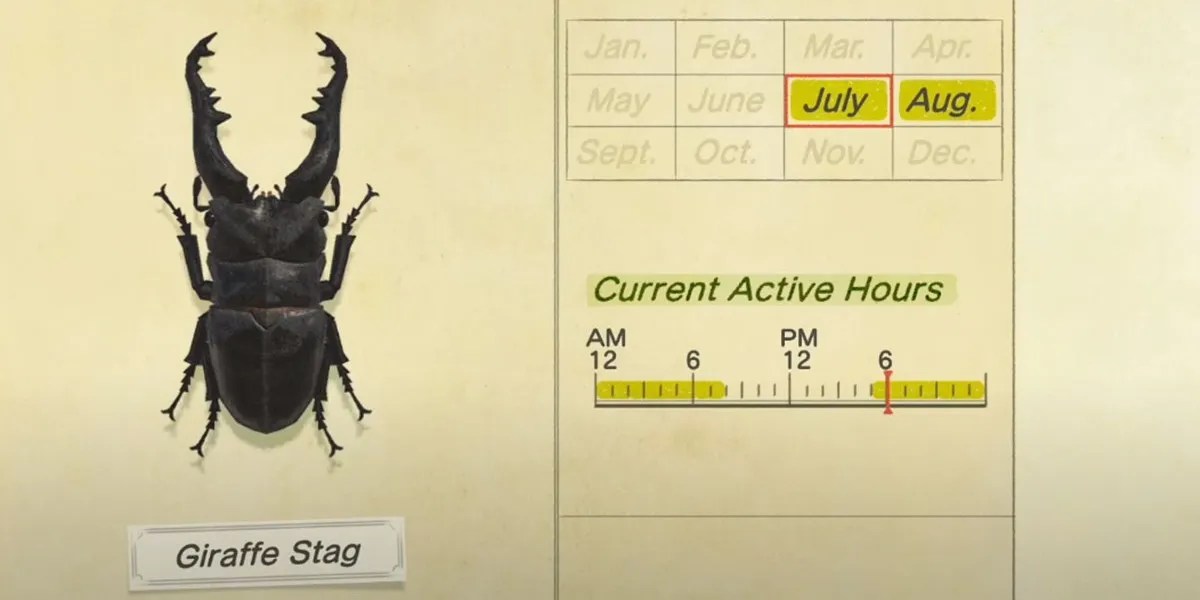How to Catch a Giraffe Stag in Animal Crossing New Horizons