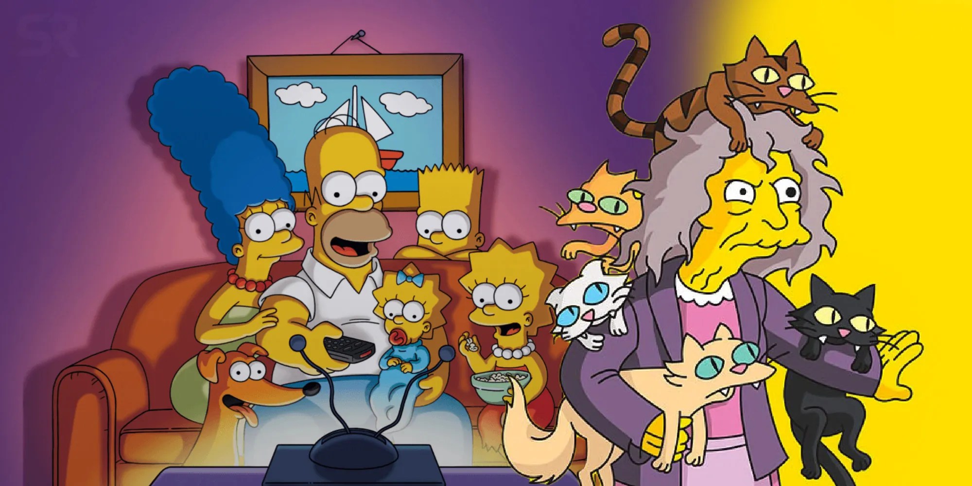 The Simpsons The Crazy Cat Lady's Dark & Tragic Backstory