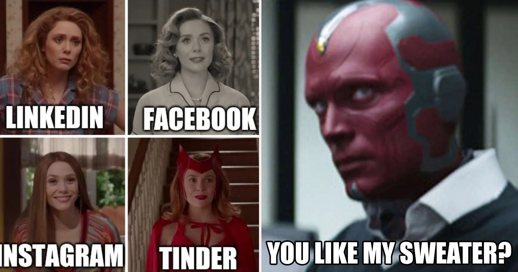 Wandavision 10 Hilarious Scarlet Witch And Vision Memes