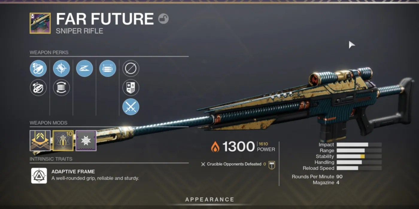 Destiny 2 How to Get Far Future (& God Roll) Screen Rant