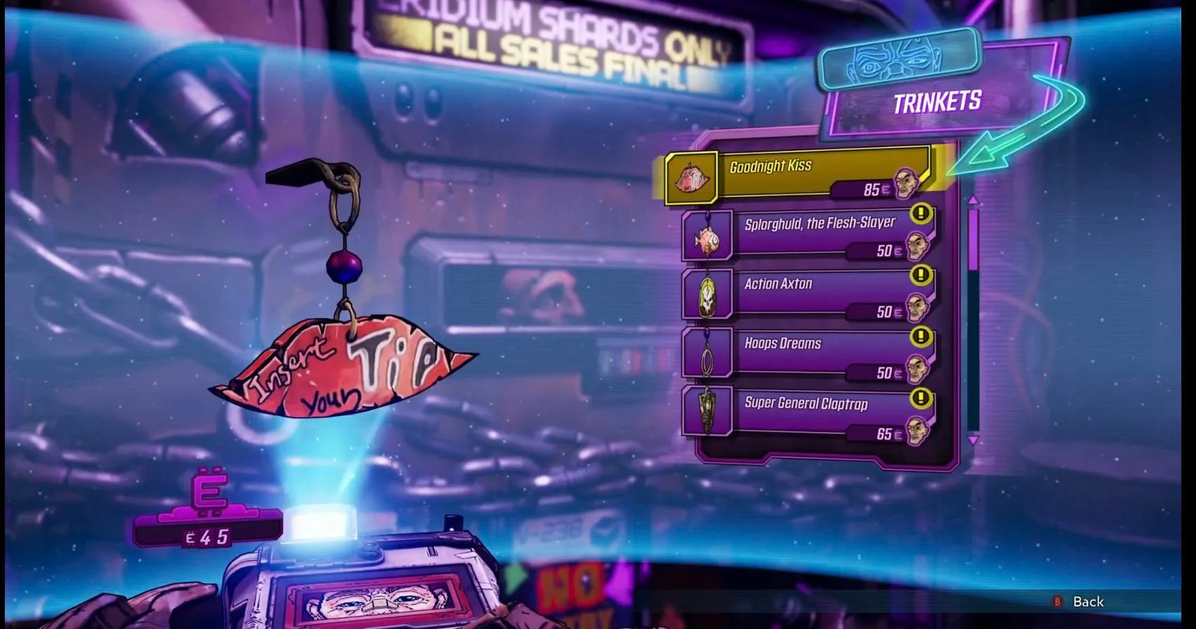 Borderlands 3 What’s The Point Of Weapon Trinkets? TheGamer