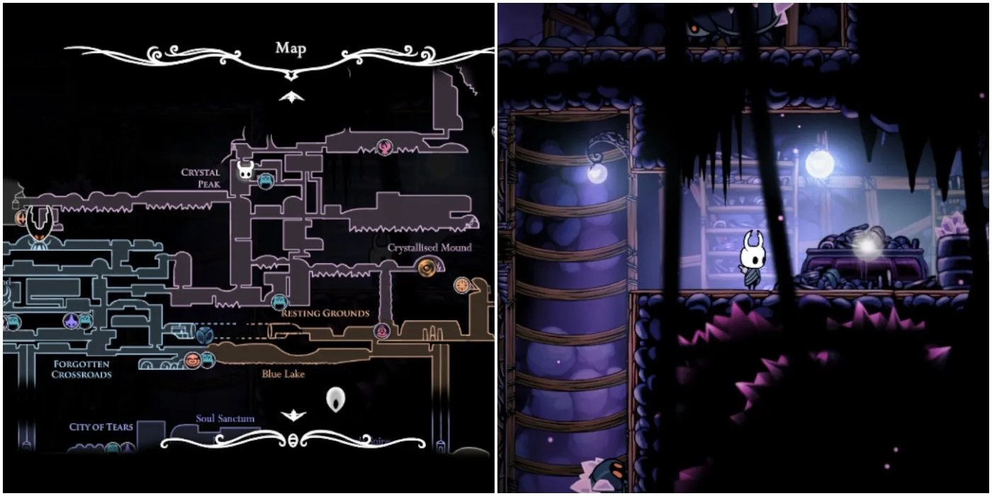 Карта простых ключей hollow knight 83 фото