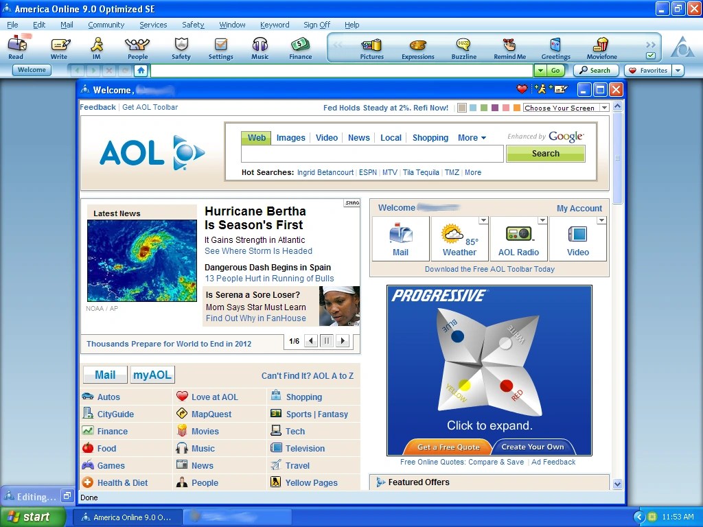 AOL Login Interface America Online Wikia The Wiki for all things AOL!!